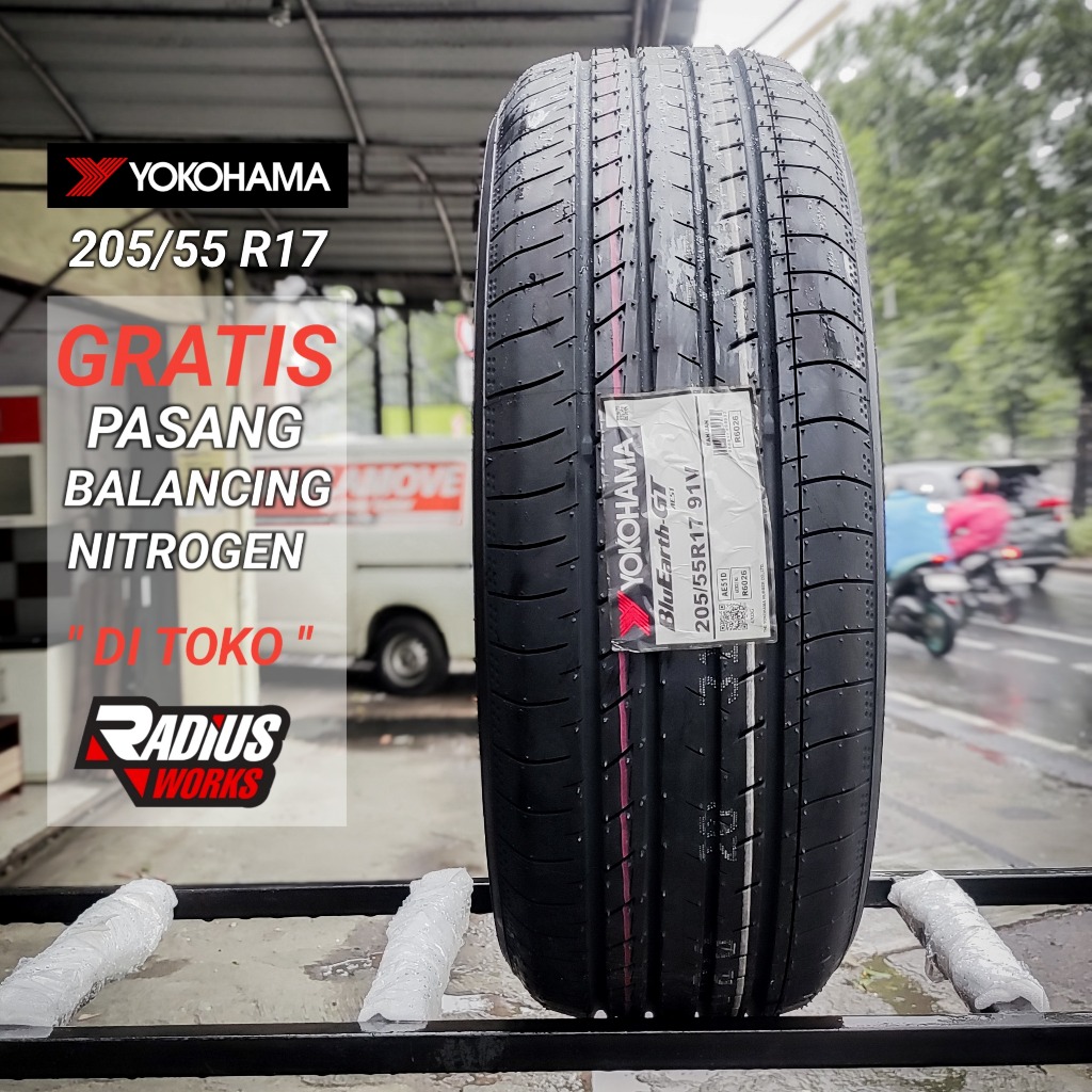 Yokohama BluEart GT ukuran 215 55 R17 Ban mobil standar hr-v juke innova