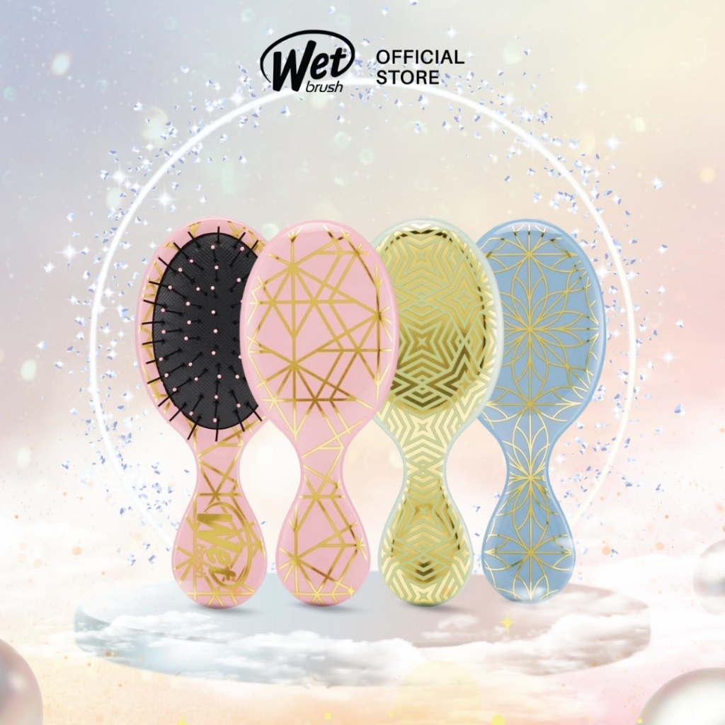 The Wet Brush Mini Geo - Sisir Rambut Anti Kusut Anti Rontok Detangle Hair Brush