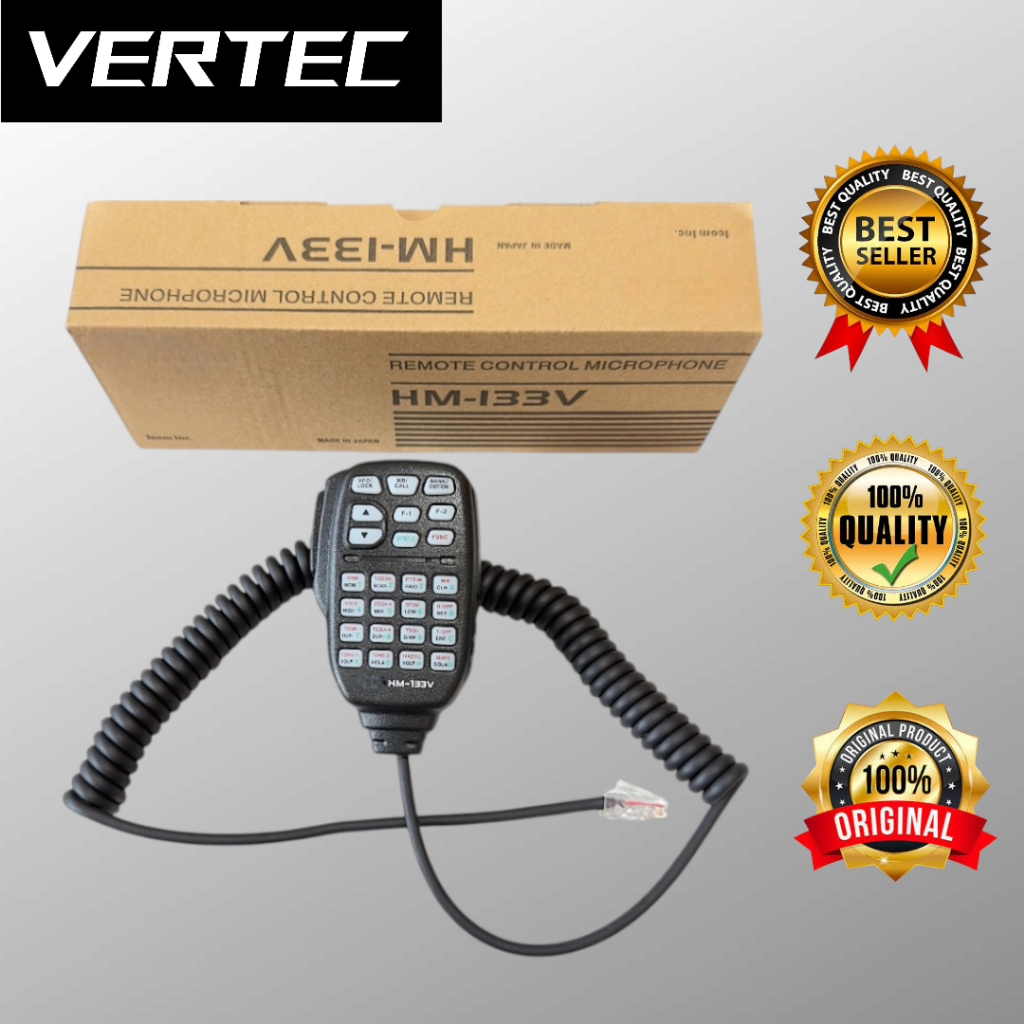 Mic HM133V Rig ICOM IC2300 IC2200 IC 2300 2200 IC-2300H 2200H IC2300H IC2200H V3500 HM-133V Ptt Extr