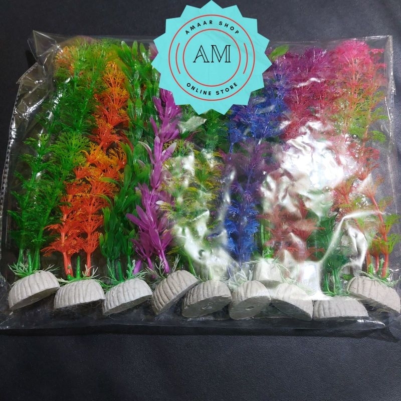RUMPUT AQUARIUM 20CM ISI 10PCS / RUMPUT HIASAN AQUARIUM 20CM ISI 10PCS / TANAMAN HIAS AKUARIUM AQUAS