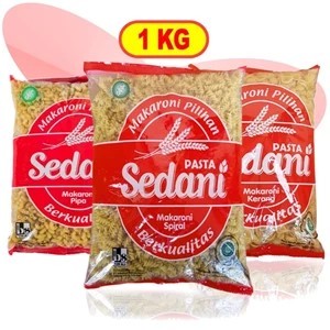 

Sedani Makaroni 1kg ( Kerang, Pipa dan Spiral )