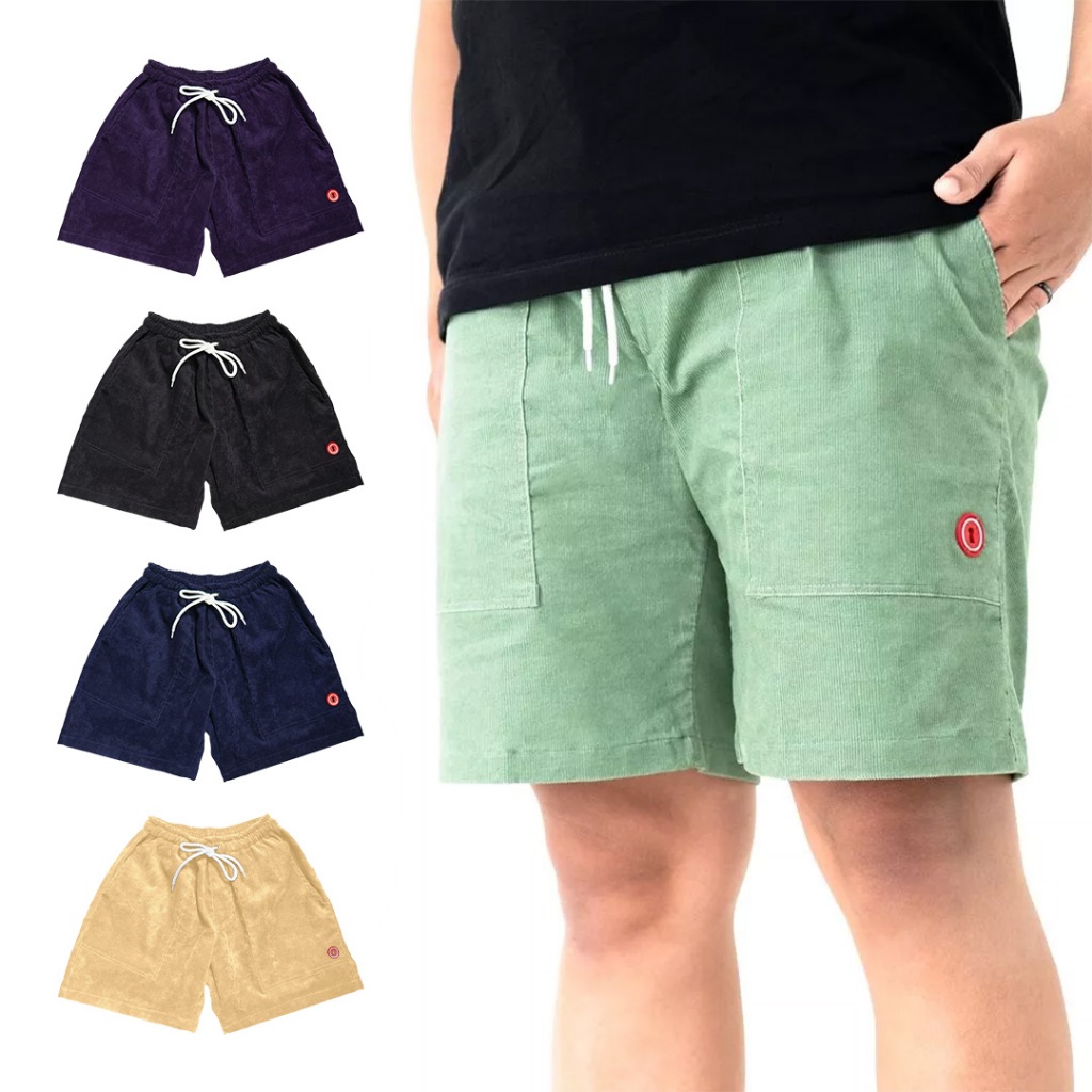 Owners Short Pants Corduroy - Candy Green - Celana Hijau Corduroy Pendek Pria Wanita