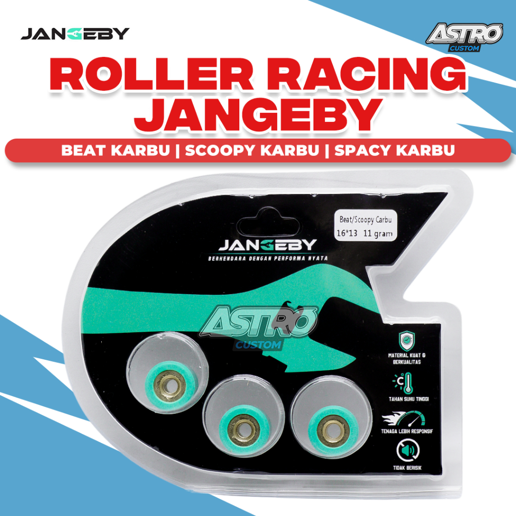 Roller Jangeby Beat Karbu Scoopy Spacy Karbu 8 9 10 11 Gram Roler Isi 3 Upgrade CVT AstroCustom