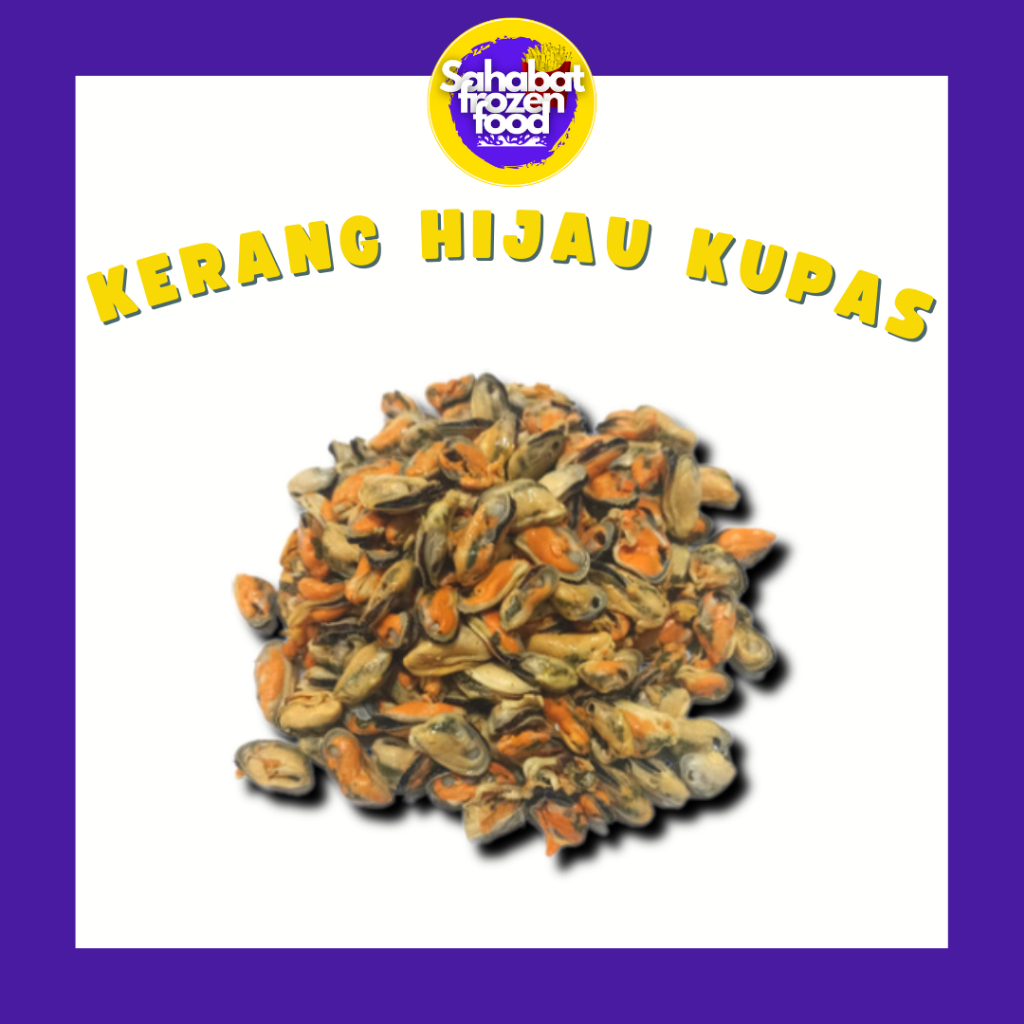 

Kerang Ijo Kupas 250 gr/ Kerang Hijau Segar Kupas