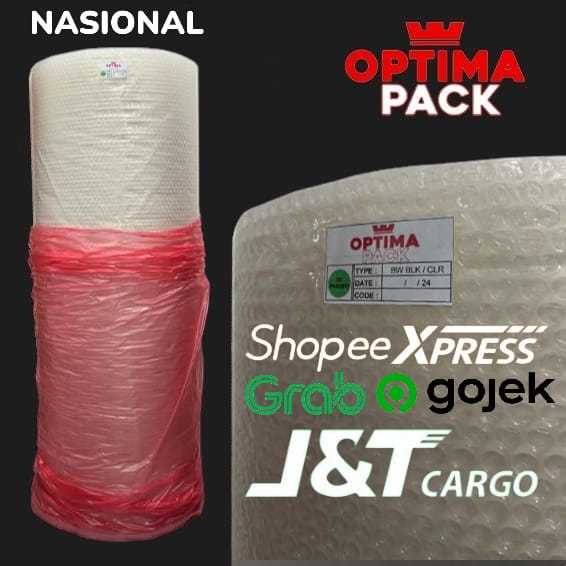 

BUBBLE WRAP OPTIMA MEDIUM 50m X 125cm 2.3kg Hitam Putih Kualitas Bahan Tebal KoKoh Tidak Mudah Layu / Bubble Wrap packing Packaging