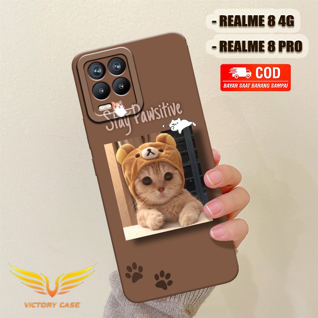 New Kucing Case - Softcase Realme 8 4G / Realme 8 Pro Terbaru - Case Hp Realme 8 4G - Casing Realme 