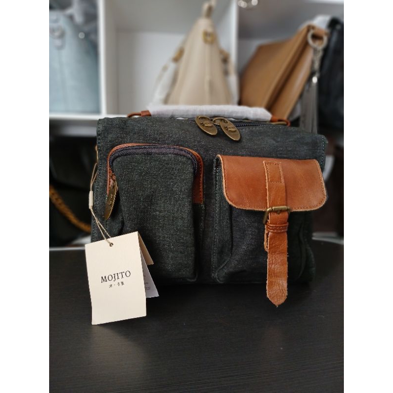 Tas Mojito Ransel 3in1 Canvas Jeans