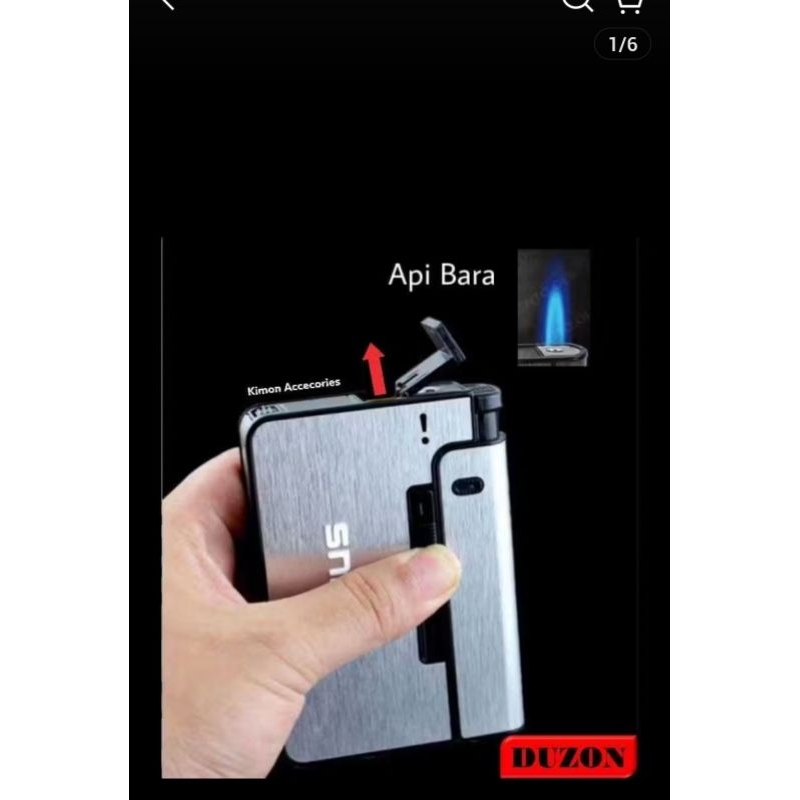 Kotak Rokok Automatis Korek Api Box Api Bara Penyiampanan