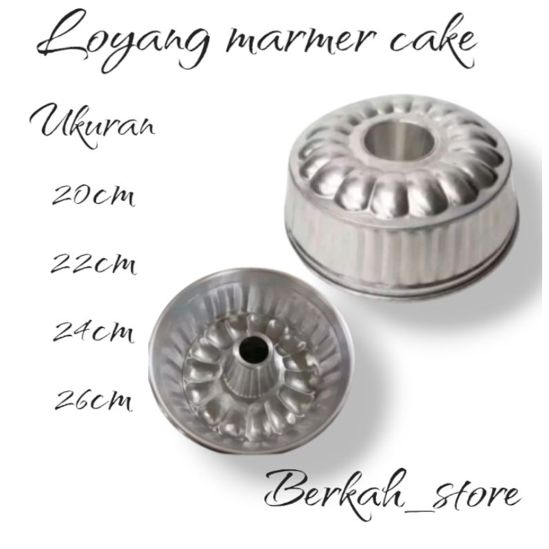 Loyang marmer cake/loyang rege