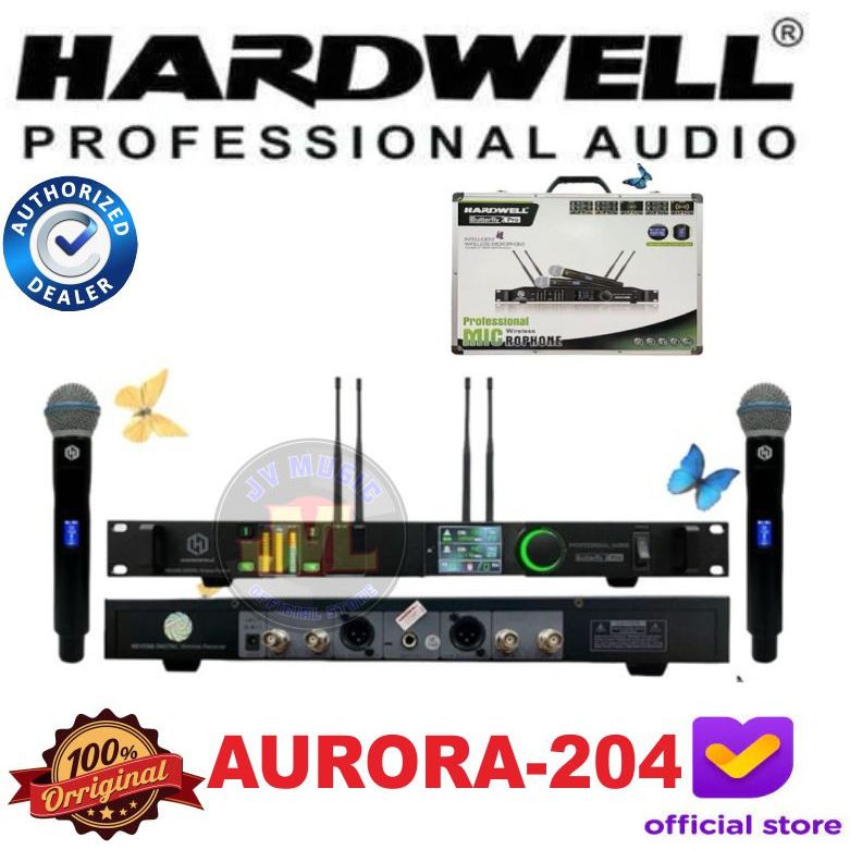 Hardwell Butterfly 2 Pro Original Double Mic Handheld Mic Wireless Hardwell