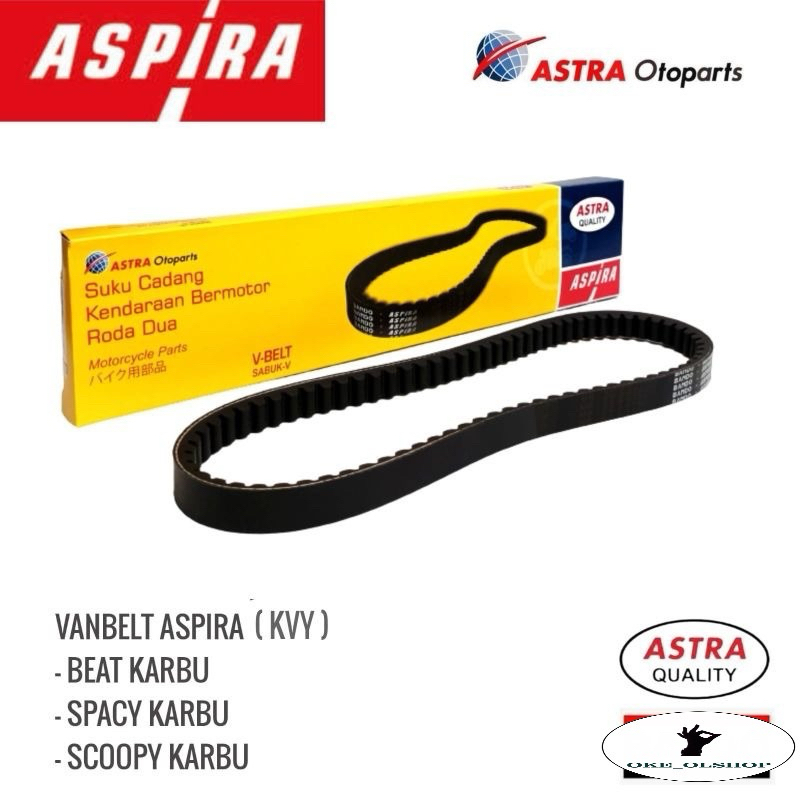 [READY COD] V-BELT ONLY ASPIRA  / FANBELT VAN BELT V BELT BEAT KARBU / BEAT OLD / SCOOPY KARBU / SPA