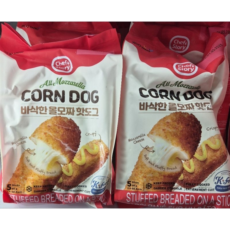

WOO YANG Chef Story All Mozzarella Corn Dog 400g - HK.