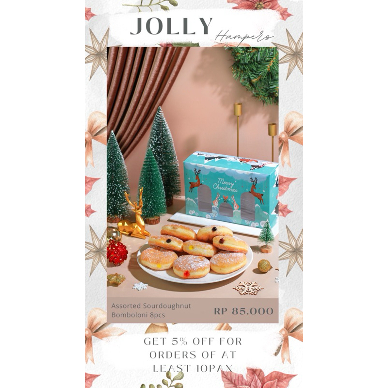 

Jolly Hampers Sourdough Bomboloni 8pcs