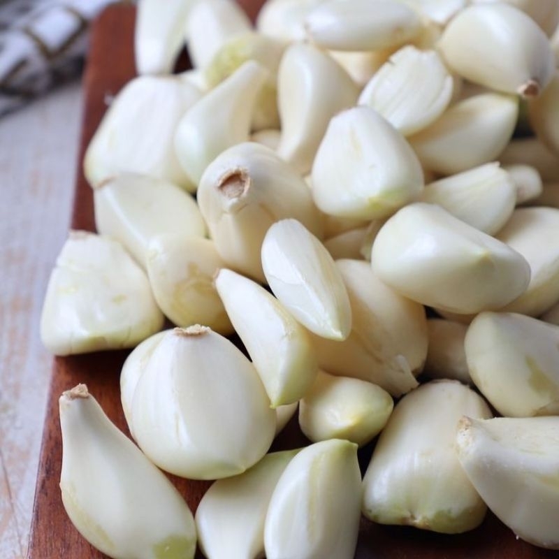 

BAWANG PUTIH KUPAS VACUM | HONAN/SINCO | KATING | BERSIH & NO BUSUK