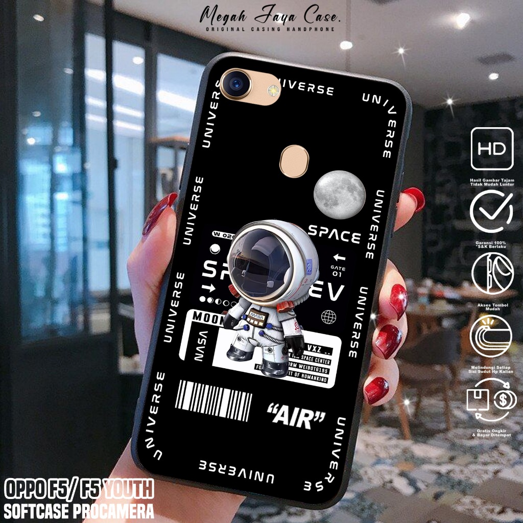 Softcase OPPO F5 / F5 YOUTH - Case Hp OPPO F5 YOUTH / F5 Motif PLNT - Casing Hp Oppo F5 -  Silikon H