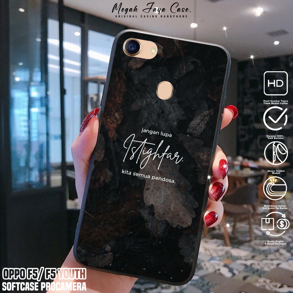 Softcase OPPO F5 / F5 YOUTH - Case Hp OPPO F5 YOUTH / F5 Motif QUOTES - Casing Hp Oppo F5 -  Silikon