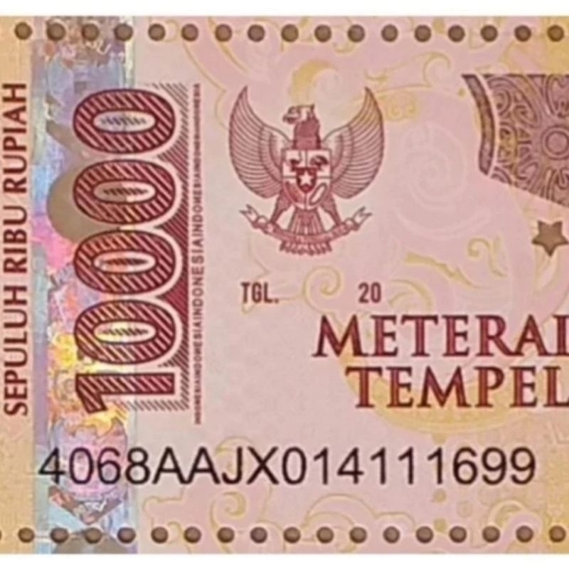 

Ma terai 10.000 Original Kantor Pos 10000 Meterai Asli Satuan Materaii