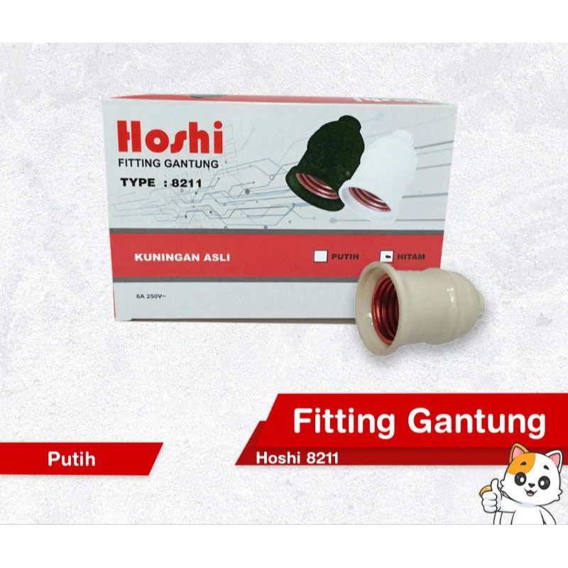 HOSHI FITTING GANTUNG / FITTING KEPALA LAMPU GANTUNG HOSHI TERMINAL KUNINGAN / SOCKET LAMPU GANTUNG 