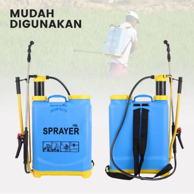 Tangki Semprot Sprayer manual  16 liter Semprotan Hama Padi pertanian