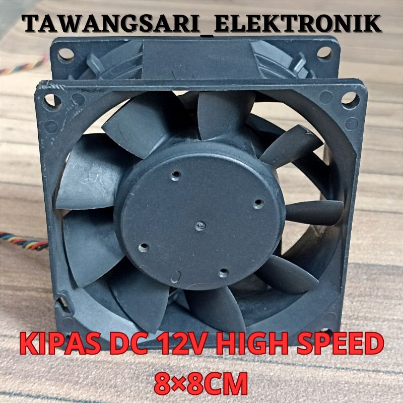 Kipas Dc High Speed Delta 12v 0.87a / 1.20a / 1.35a / 3.30a 8×8cm