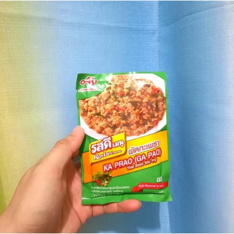 

Ajinomoto KA Prao Ga Pao Thai Basil Stir Fry Rosdee Menu Thailand Bumbu Masak Aroma Kemanggi