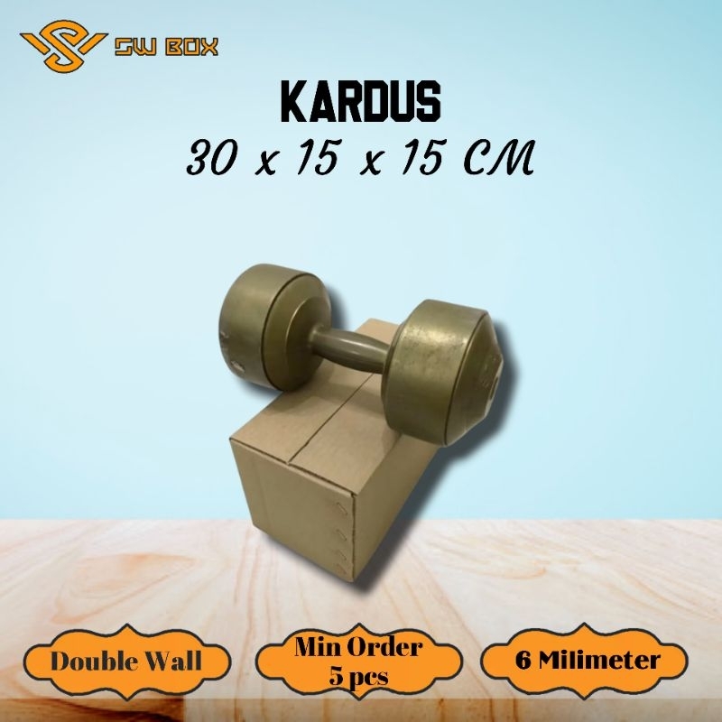 

Kardus Double Wall Ukuran 30x15x15 CM Box untuk packing DW