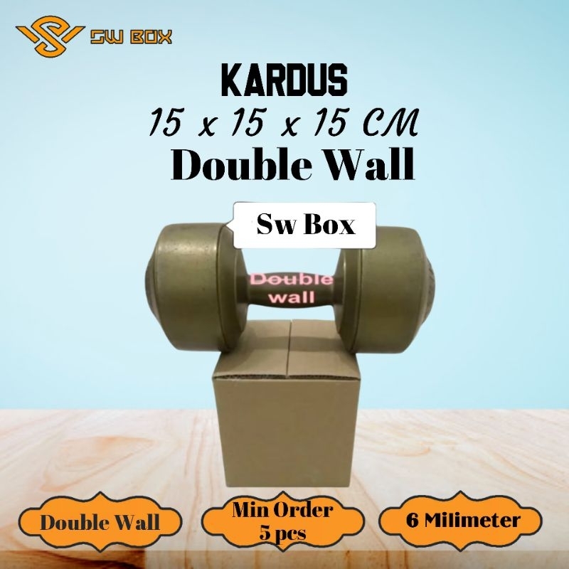 

Kardus Double Wall Ukuran 15x15x15 CM Box untuk packing DW