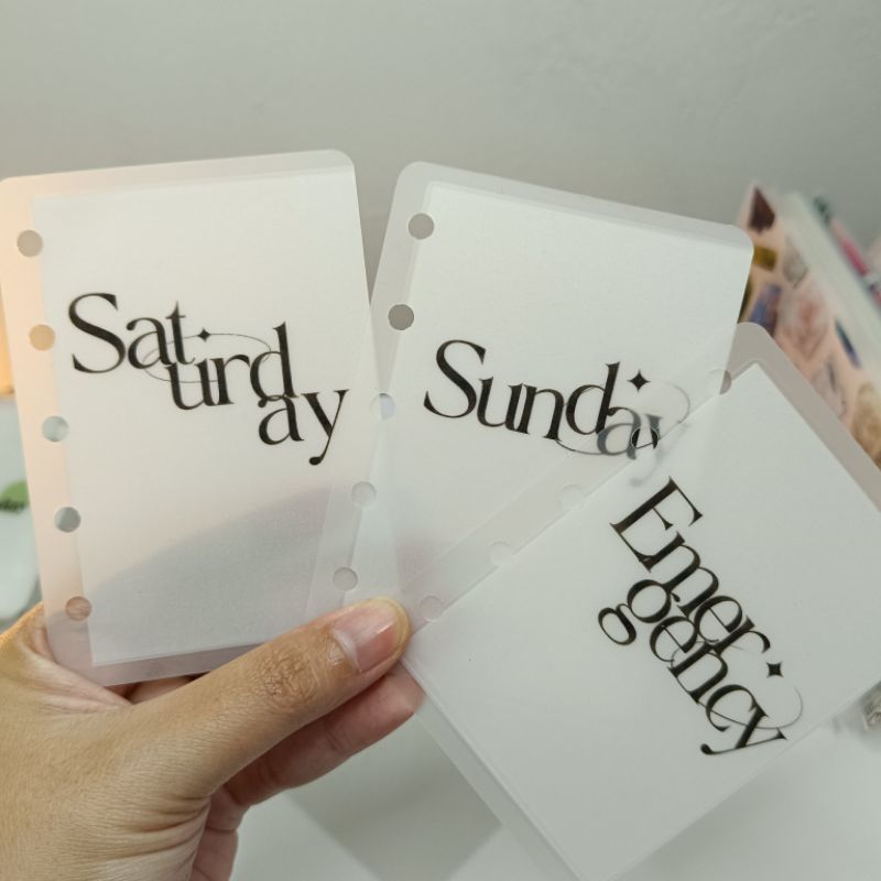 

M5 (5 ring) Cash Envelope for daily budget | Amplop budgeting kategori size M5