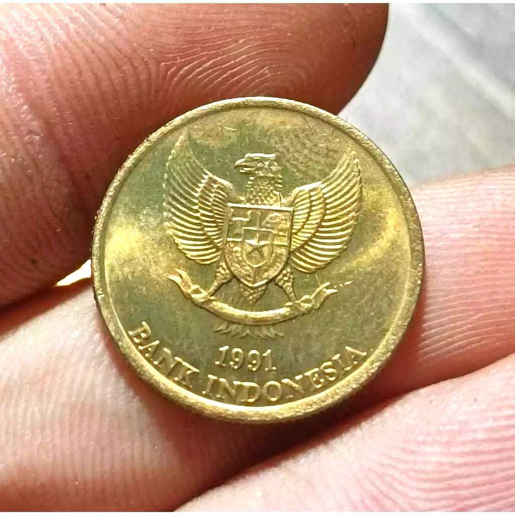Koleksi Koin 50 Rupiah Komodo Tahun 1991 Kinclong Lustre Gress
