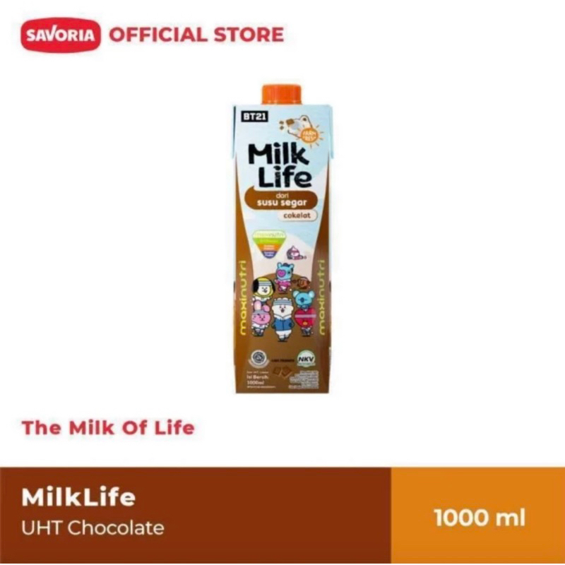 

Milk Life Susu Segar Chocolate UHT 1000 ml