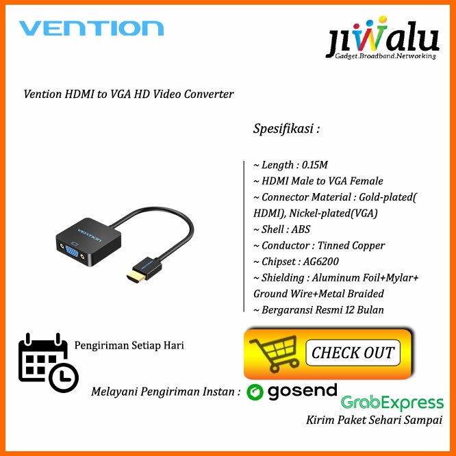 Vention HDMI to VGA HD Video Converter