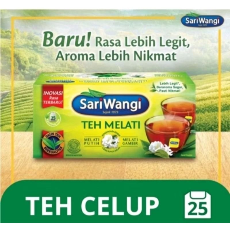 

Teh Sariwangi melati 25 kantong
