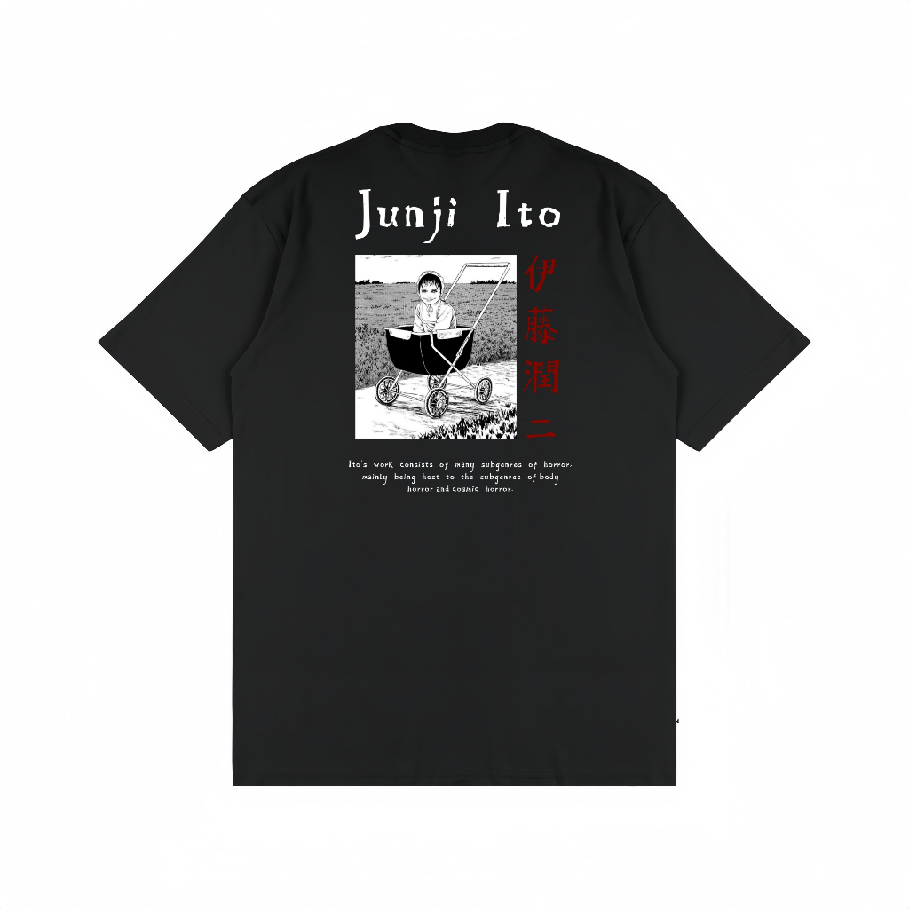 Kaos Anime Junji Ito Black