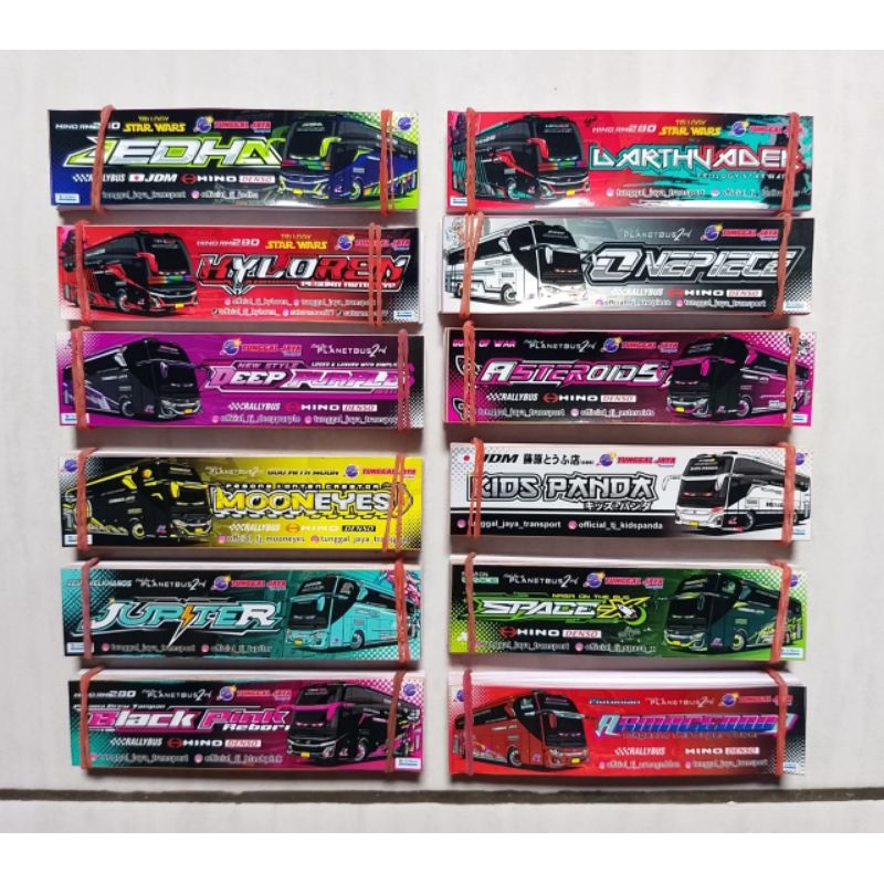 

stiker bus tunggal jaya ORI lengkap 13.pcs