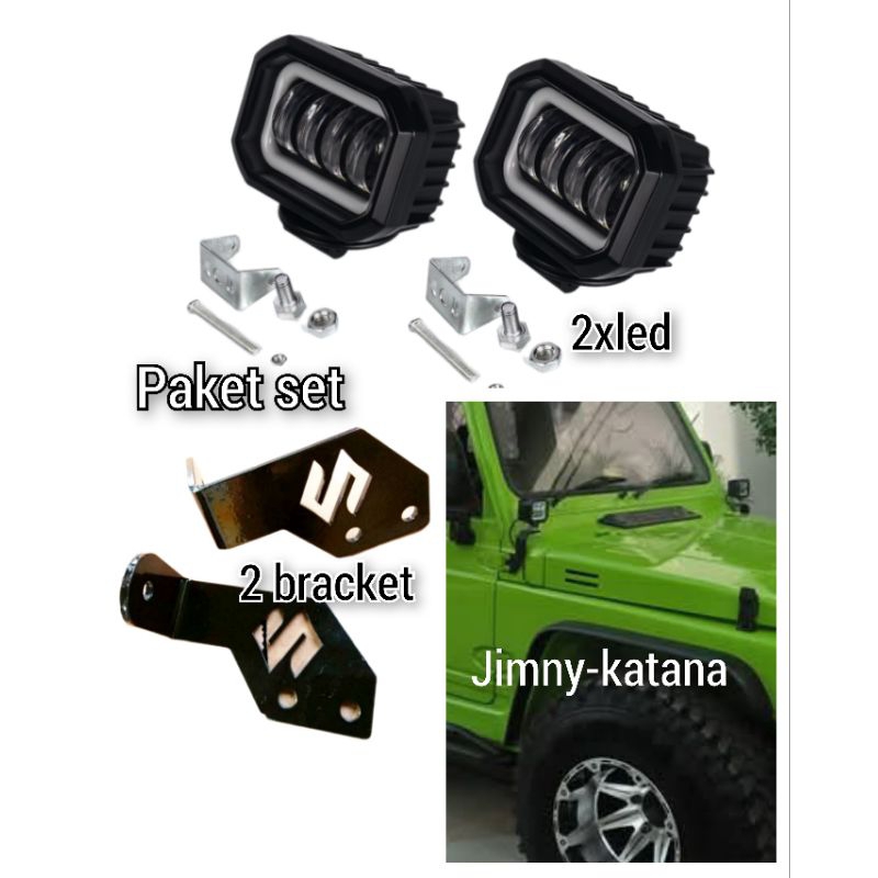 Bracket breket pangkon dudukan lampu tembak lampu sorot Jimny Katana