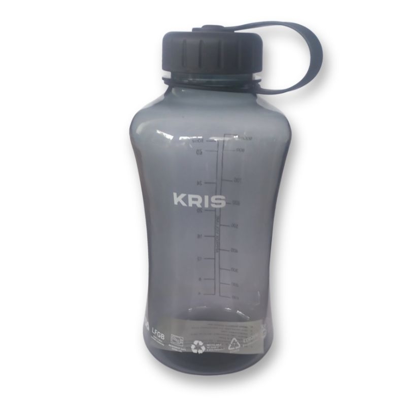 Botol Minum Outdoor Kris Tritan Camping Survival Traveling Bushcraft 1 Liter Ada Garis Takaran Air