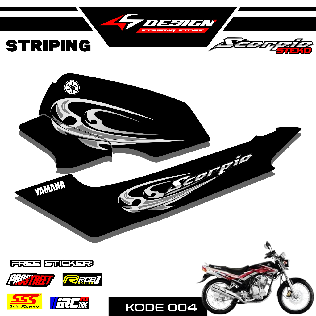 04 STICKER STRIPING SCORPIO STEKO - STICKER STRIPING SCORPIO STEKO