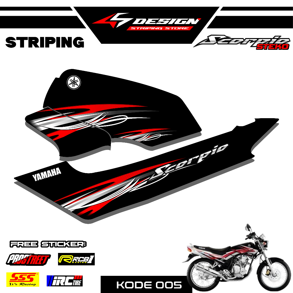05 STICKER STRIPING SCORPIO STEKO - STICKER STRIPING SCORPIO STEKO