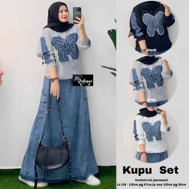 SETELAN BLOUSE WANITA/KUPU/ONESET BLOUSE WANITA COMBED JUMBO LD 120 CM FIT XXL