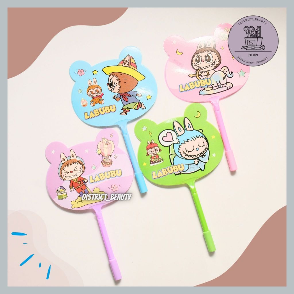 

PULPEN KIPAS LABUBU PEN KIPAS LABUBU PULPEN LUCU UNIK KARAKTER LABUBU BENTUK KIPAS TANGAN ANAK TERMURAH