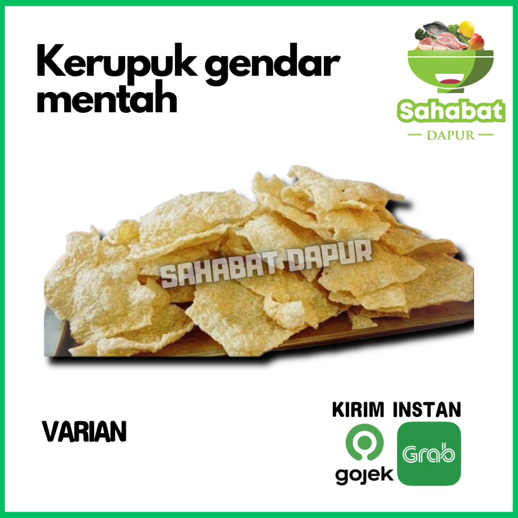 

Kerupuk Gendar Mentah / Kerupuk Karak 1kg- Sahabatdapur