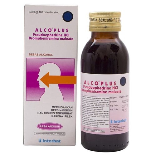 Alco Plus Sirup untuk Mengatasi Pilek 100 ml Alco Plus DMP Sirup / Batuk / Bersin / Hidung Tersumbat