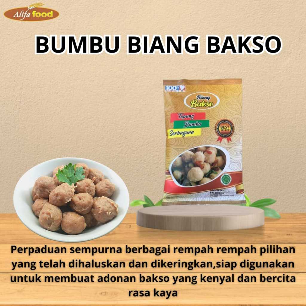 

Bumbu Biang Bakso 500gr, bumbu untuk adonan tepung Bakso