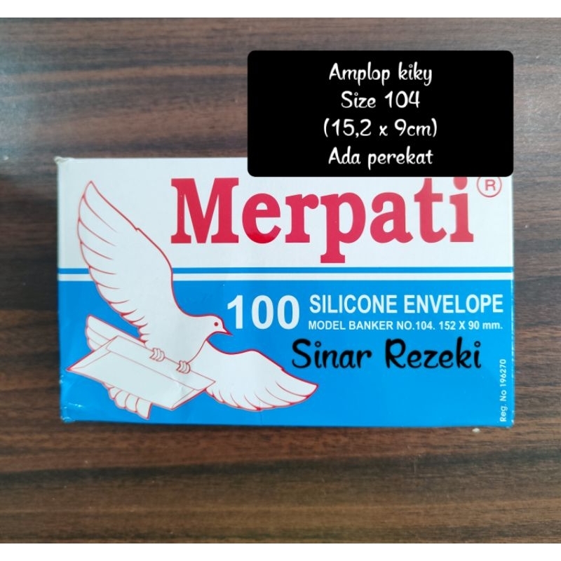 

100 lembar!! 104!! Amplop merpati kiky putih/amplop silicone envelope