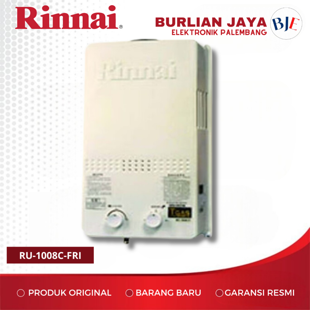 WATER HEATER RINNAI GAS RU-1008C-FRI 10 LITER WATER HEATER GAS PALEMBANG