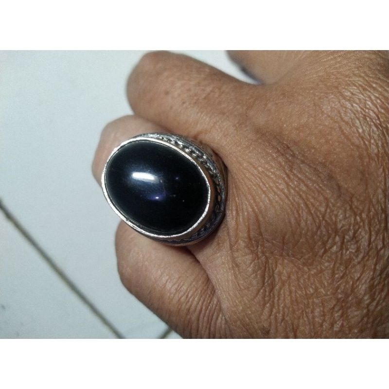 Batu Akik Yaman Ada Motif Puser BumiNya.Natural Unik kode 32/673