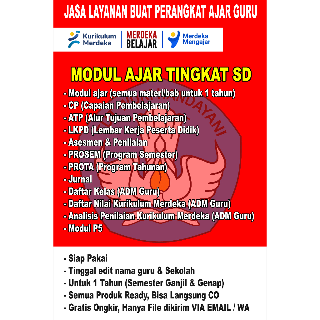 Perangkat pembelajaran kurikulum merdeka Modul ajar SD/MI