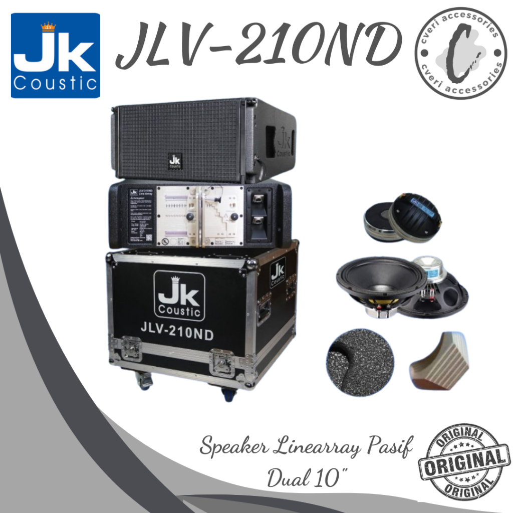 JK Coustic Speaker Linearray JLV-210ND Speaker Linearray Pasif Dual 10" JLV210ND