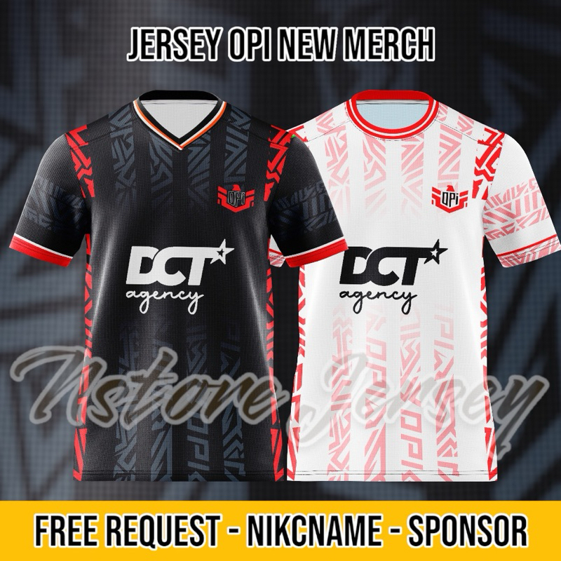 Baju /KAOS TSHIRT JERSEY GAMING OPI Esport Terbaru 2024 Gaming HOME AWAY (OVER POWERED INDONESIA)E S