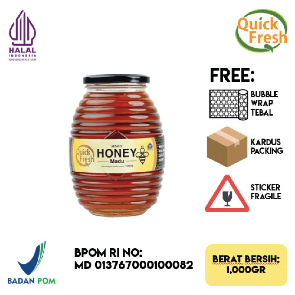 

Quick Fresh Honey / Madu 1 KG Jar